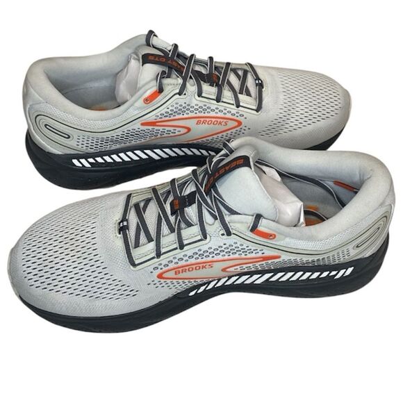 Brooks Beast GTS 23 Men’s 11.5 D Gray Orange Excellent Used Condition - Picture 3 of 15